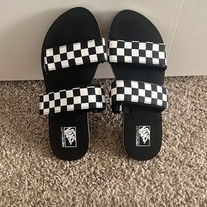 Van checkerboard sandals